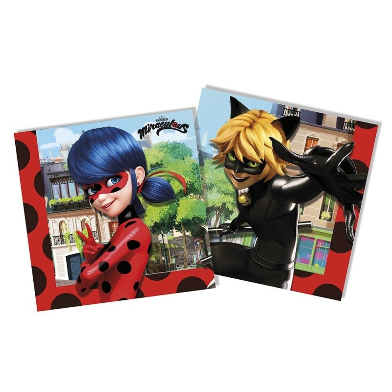 Servilletas Ladybug cumpleaños 20 uds 33x33  cm