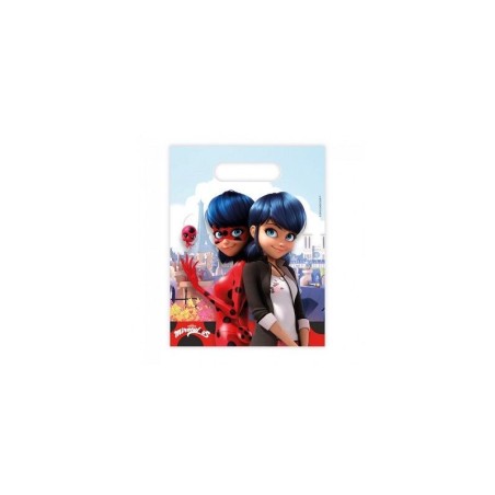 bolsas cumpleanos ladybug 6 uds 91348 8422935510096