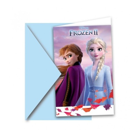 invitaciones cumpleanos frozen 2 6 uds 91821 8422935510096