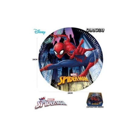platos spiderman 20 cm 8 uds 91896 8422935510096