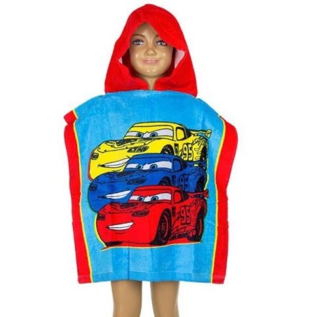 poncho cars para nino 50 x 100 cm algodon 300 gr mod 1 9207 1 8422935510096