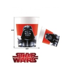 vasos cumpleanos Star Wars 8 uds papel 92373 8422935510096