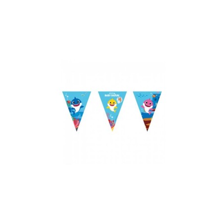 banderin triangular baby shark 230cm 92544 8422935510096