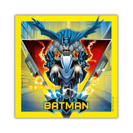 servilletas cumpleanos batman 33 cm 20 uds 93355 8422935510096