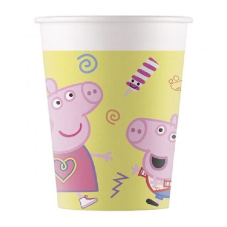 vasos peppa pig cumpleanos 8 uds 93471 8422935510096