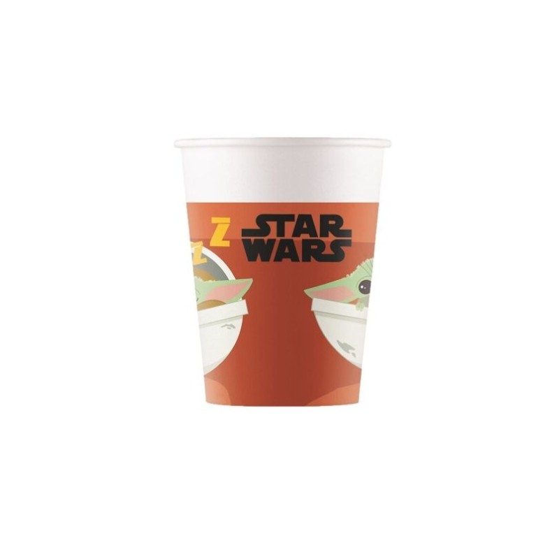 Vasos Mandalorian Star Wars 8 uds baby yoda