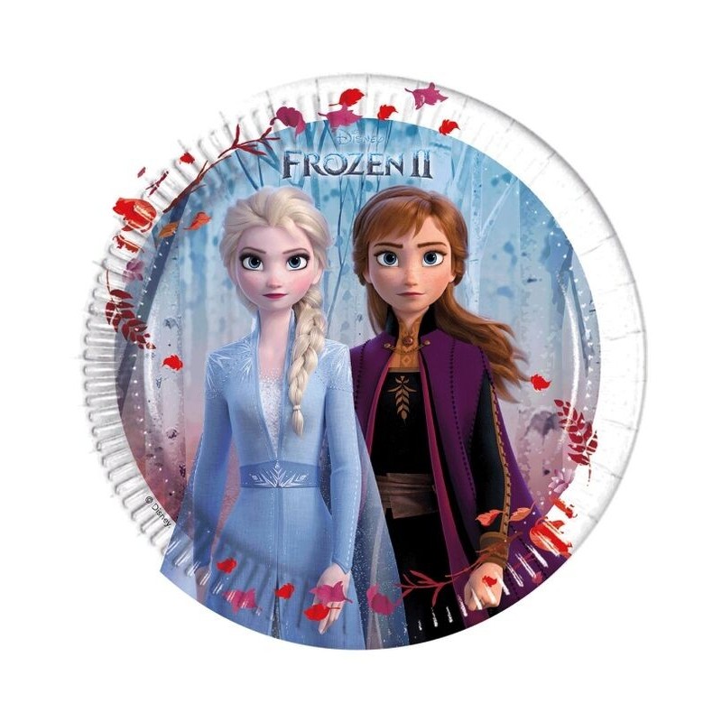 Platos Frozen 8 uds de 20 cm cumpleaños