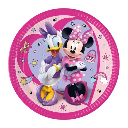 platos minnie mouse cumpleanos 8 uds 23 cm 93830 8422935510096