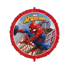 globo spiderman con cinta y peso 46 cm 93870 8422935510096