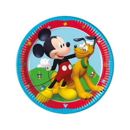 platos mickey mouse cumpleanos 8 uds 20 cm 94050 8422935510096