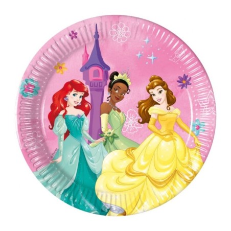 platos princesas disney 8 uds 18 cm 94053 8422935510096