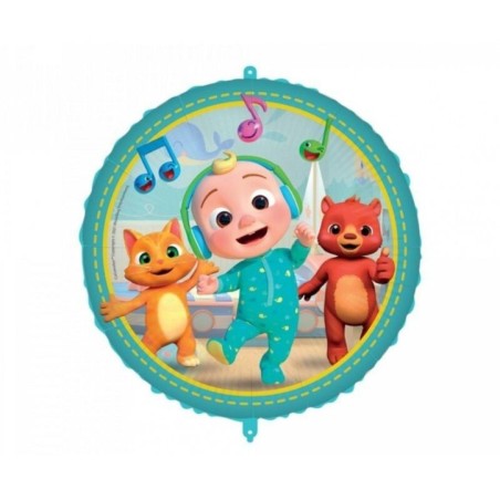 globo cocomelon redondo 46 cm para helio o aire 94096 8422935510096