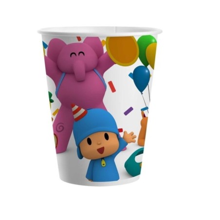 vasos pocoyo cumpleanos 8 uds 94123 8422935510096