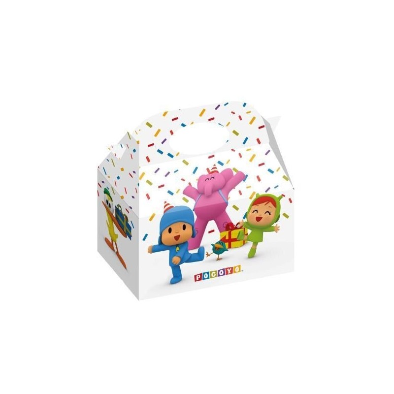 Cajitas detalles chuches pocoyo 12 uds 16x16x10 cm
