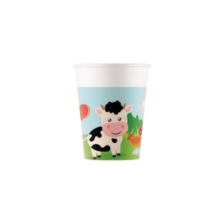 vasos animales de la granja 8 uds 94175 8422935510096