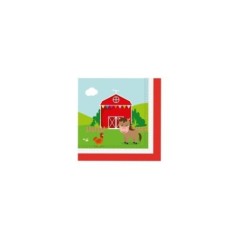 servilletas animales de la granja 20 uds 33 cm 94176 8422935510096