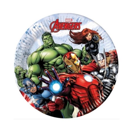 platos los vengadores avengers 6 uds 20 cm 94979 8422935510096
