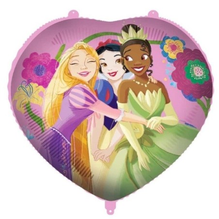 globo princesas disney corazon 45 cm para helio o aire 94990OR 8422935510096