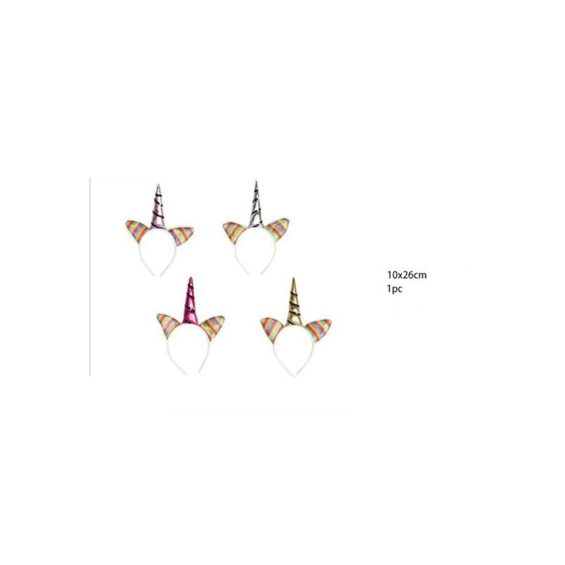 Diadema de unicornio para niña unidad