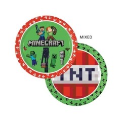 platos minecraft para cumpleanos 8 uds 23 cm 95441 8422935510096