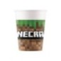 Vasos Minecraft para cumpleaños 8 uds