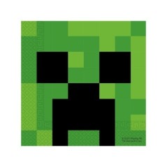 servilletas minecraft para cumpleanos 20 uds 33 cm 95443 8422935510096