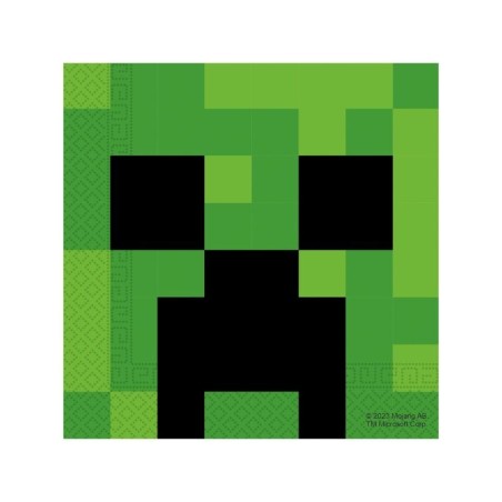 servilletas minecraft para cumpleanos 20 uds 33 cm 95443 8422935510096
