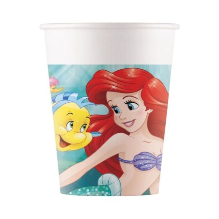vasos ariel la sirenita cumpleanos 8 uds 95456 8422935510096