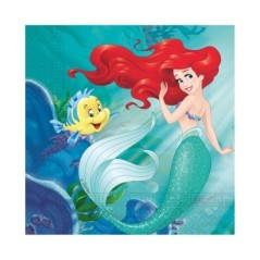 servilletas ariel la sirenita cumpleanos 20 uds 33 cm 95457 8422935510096