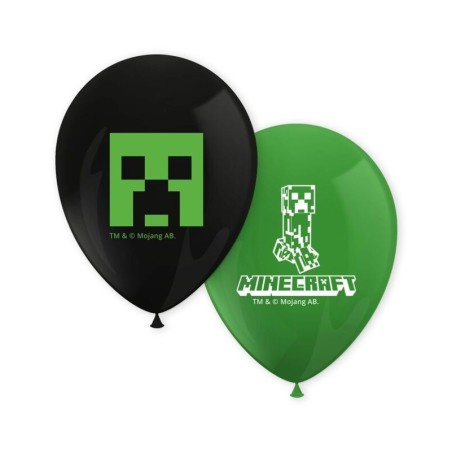 globos minecraft cumpleanos 8 uds 95662 8422935510096