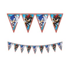 banderin sonic decoracion cumpleanos 95667 8422935510096