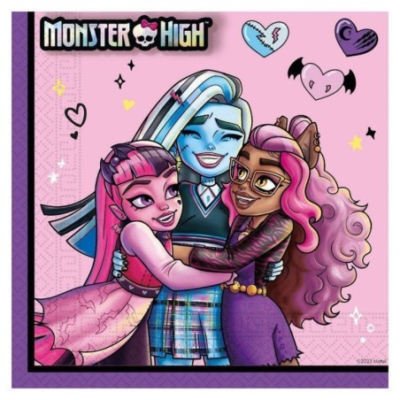 servilletas monster high cumpleanos 20 uds 33 cm 95706 8422935510096
