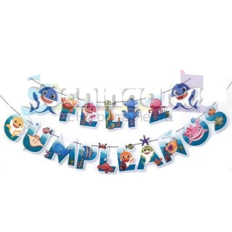 guirnalda feliz cumpleanos baby shark 3 metros 958080 8422935510096