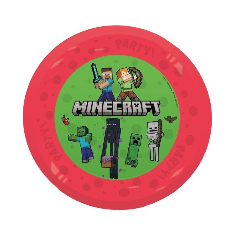 Plato Minecraft 21 cm reusable