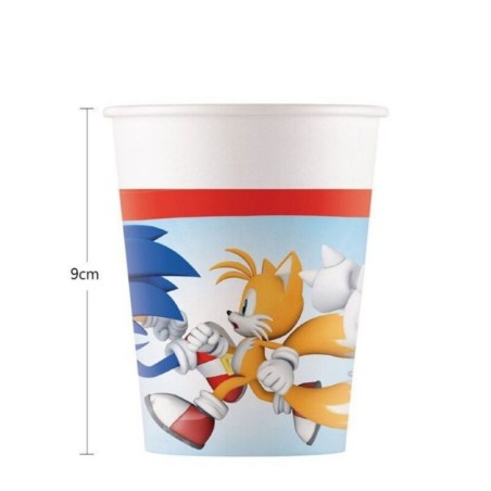 vasos sonic cumpleanos 6 uds 96177 8422935510096
