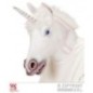 Mascara de unicornio blanco para adulto