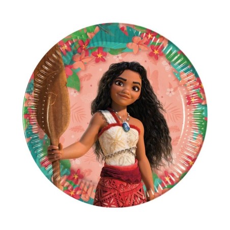 platos vaiana ii moana cumpleaaos 8 uds 23 cm 97200 8422935510096