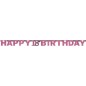 Guirnalda 18 cumpleaños rosa happy birthday 213 m