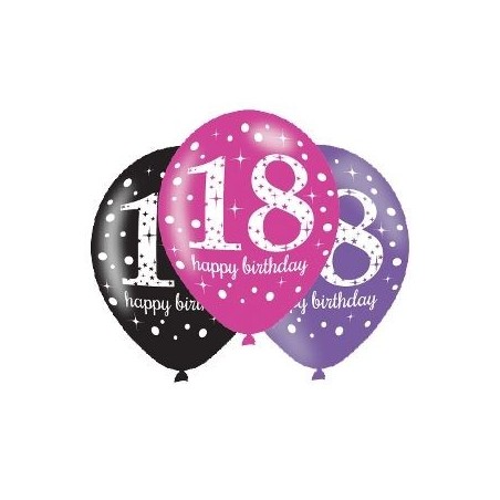 globos 18 cumpleanos 6 uds 28 cm 9900874 13051642303