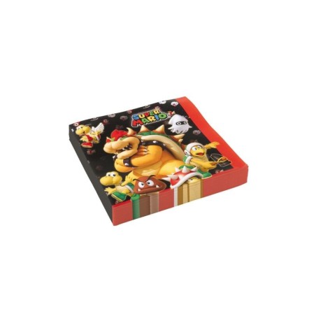servilletas cumpleanos mario bros 20 uds 33 cm 9901538 13051695538