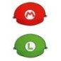Gorros Mario y luiggi papel 8 uds