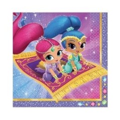 servilletas shimmer and shine 33 x 33 cm 16 uds 9902155 99 13051739539