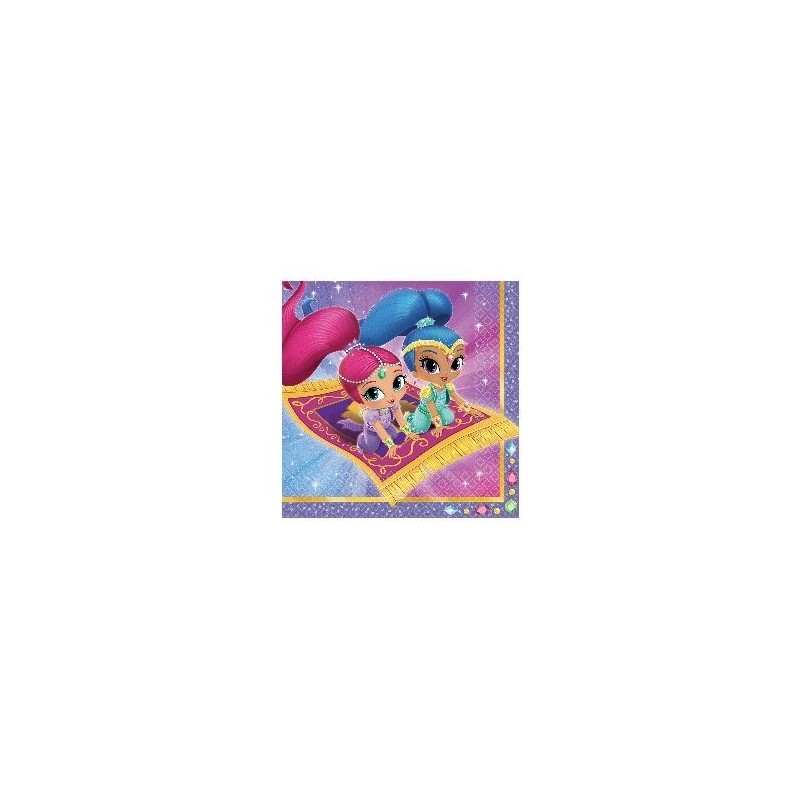 Servilletas shimmer and shine 33 x 33 cm 16 uds