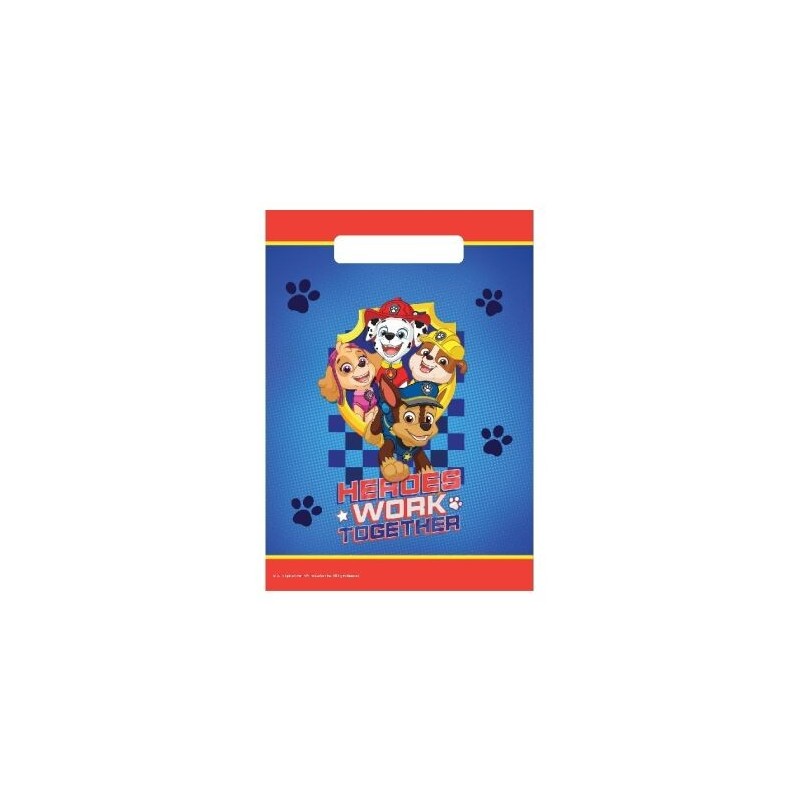 Bolsas Patrulla Canina para chuches 8 uds
