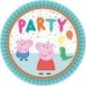 Platos Peppa Pig cumpleaños 8 uds 23 cm