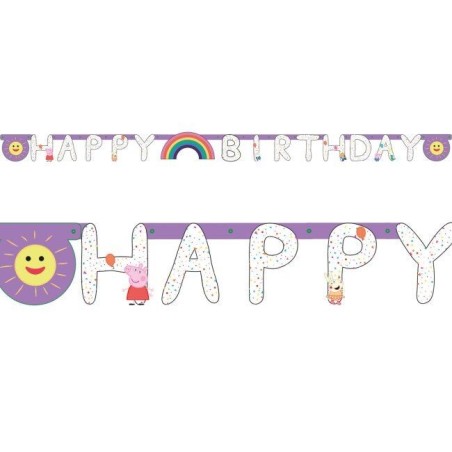 banderin peppa pig cumpleanos 210 cm 9906336 194099000833