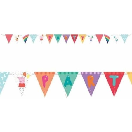 banderin triangular peppa pig cumpleanos 4 mt 9906337 194099000840