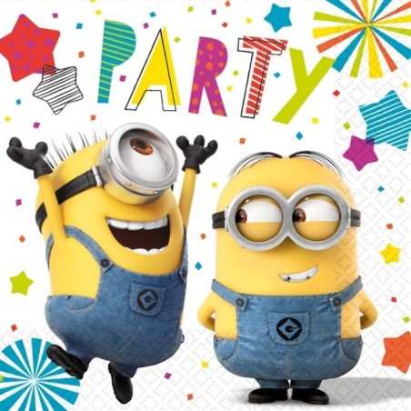 servilletas minions para cumpleanos 16 uds de 33 cm 9907314 194099085144