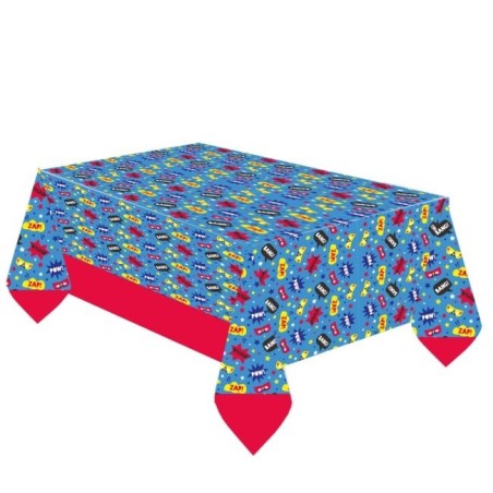 mantel superheroes 8 uds 120x180 cm fiesta superzings 9909089 194099029810