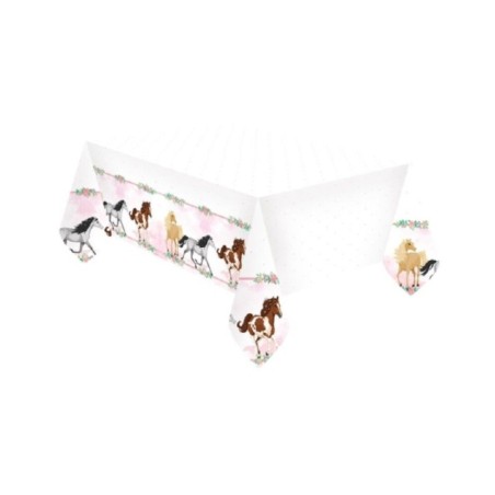 mantel cumpleanos caballos 120x180 cm 9909877 194099037884